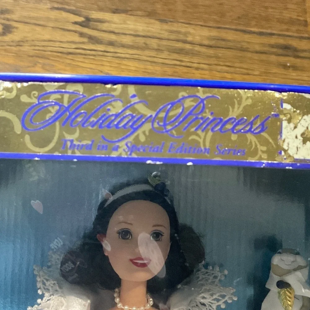 Disney Snow White Holiday Collection Barbie in Elegant Blue and White Gown